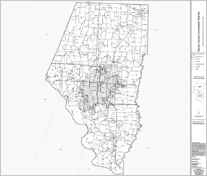 Downloadable County Map of Commission Districts