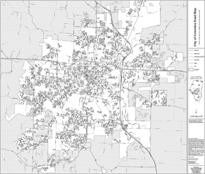 Downloadable City of Columbia Road Map