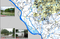 2007 Boone County flood map