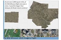 overview of the 2015 ortho imagery flight over 3,400 square miles in seven counties