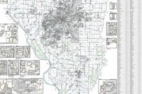 Boone County Road and subdivision map