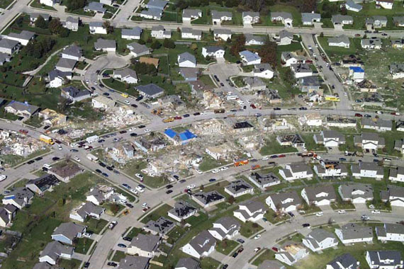 Aerial Image 2 of Tornado Damage