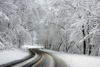 snow covered road