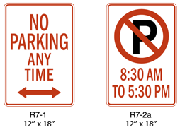 Parking Restriction Signs