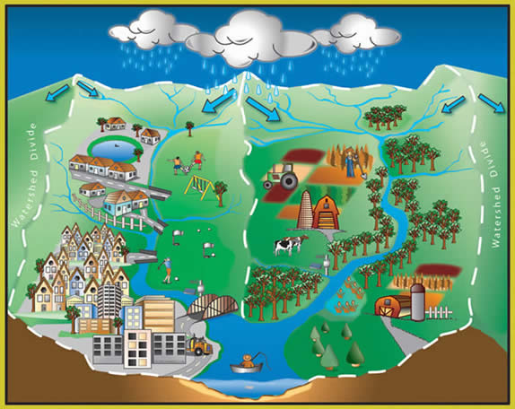 graphical representation of a watershed