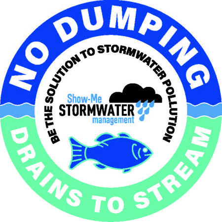 No Dumping stormwater marker sign