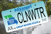 Personalized Missouri Stream Team license plate