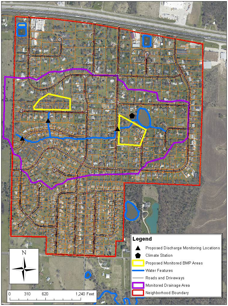 Map of Sunrise Estates study area