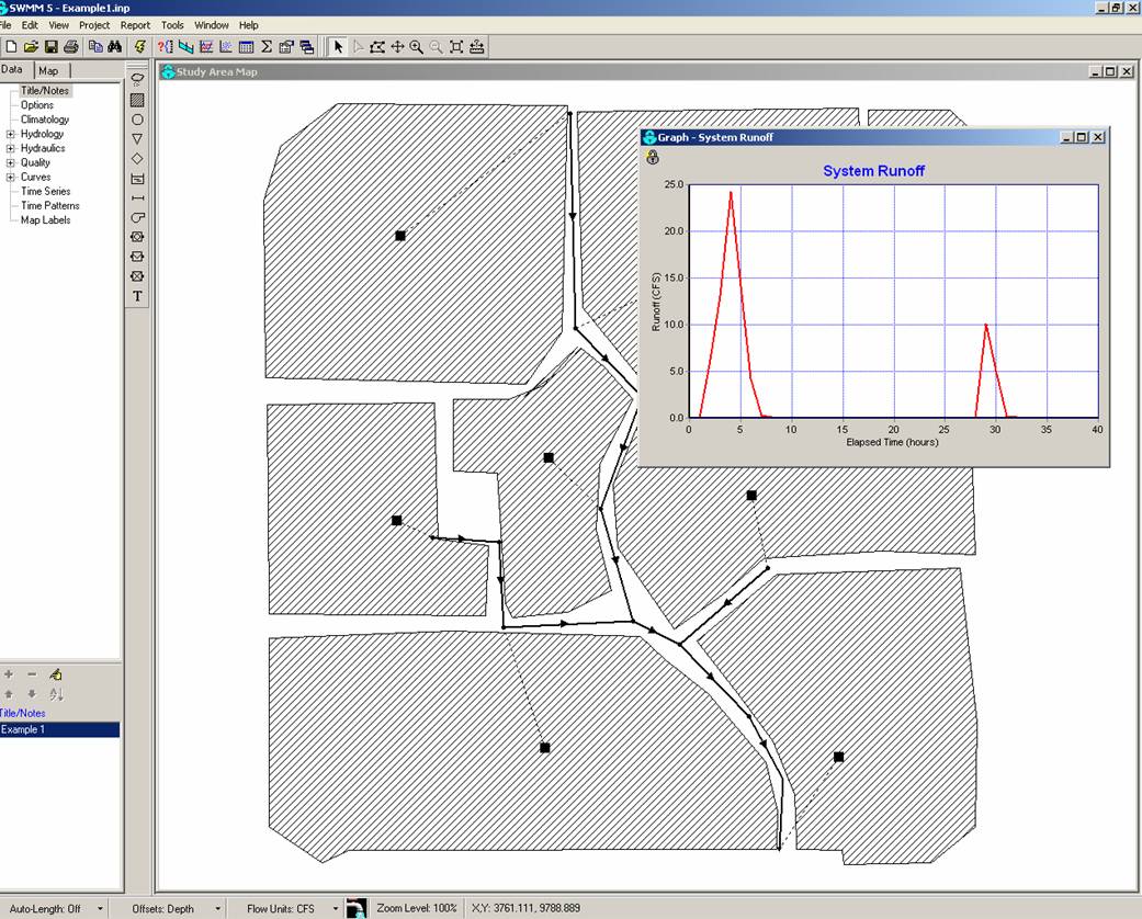 screeshot of the EPAs Stormwater Management Model