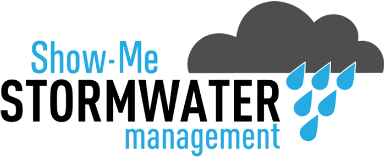 show me stormwater management logo picturing cloud with rain droplets